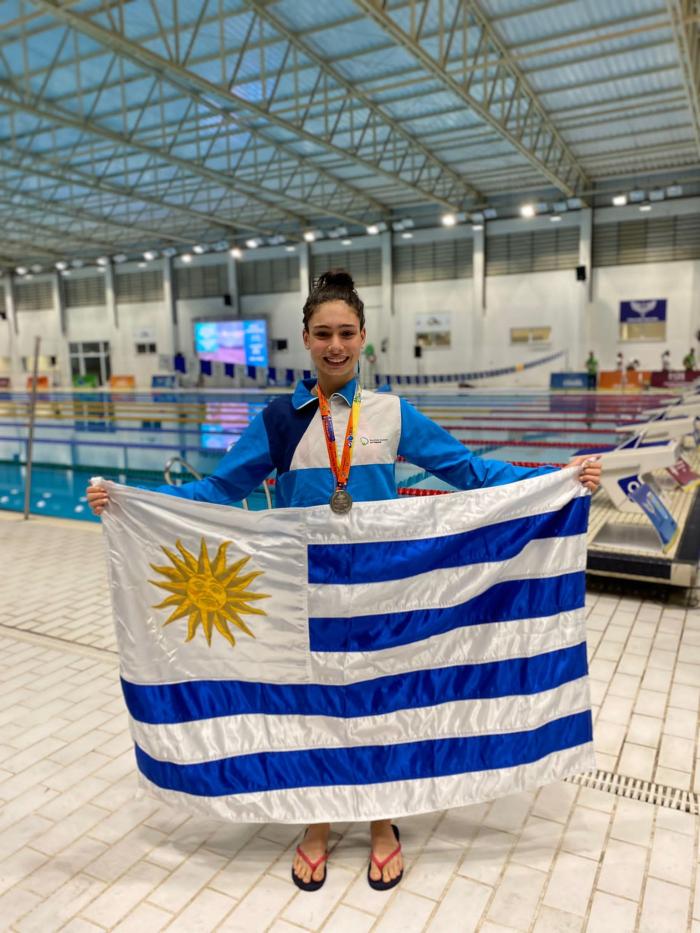 Deportista de la delegación uruguaya