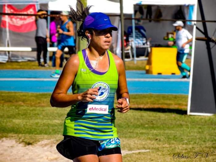 Jennifer Domínguez en el ultramaratón.