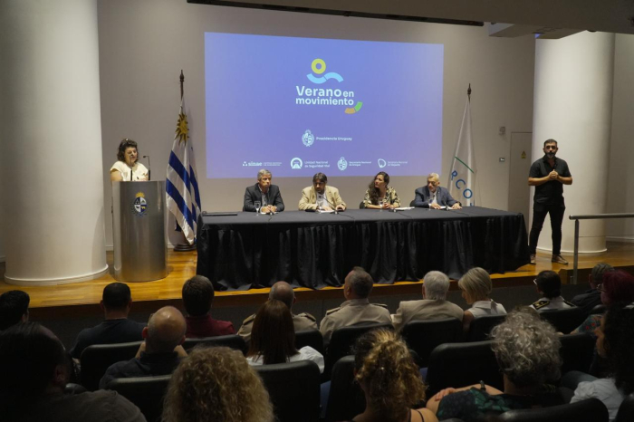 Alejandro Pereda, Marcelo Metediera, Victoria González y Leandro Palomeque