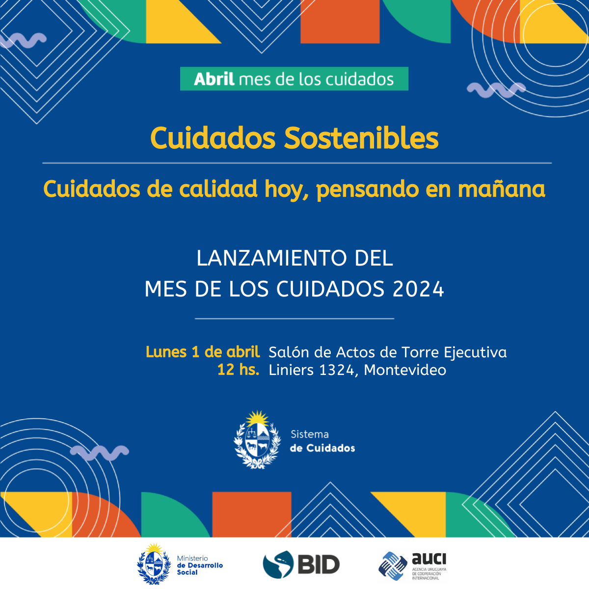 Invitación Lanzamiento Mes de los Cuidados 2024