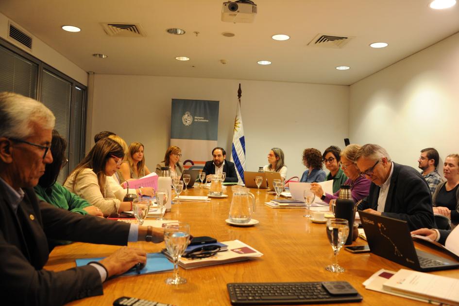 Participantes de la reunión de la Junta de Cuidados Participantes de la reunión alrededor de la mesa de trabajo