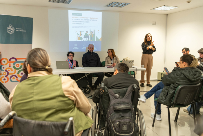 Sistemas de apoyos y cuidados: el desafío de la participación de las personas con discapacidad Federico Lezama y Susana Muñiz en apertura de la actividad