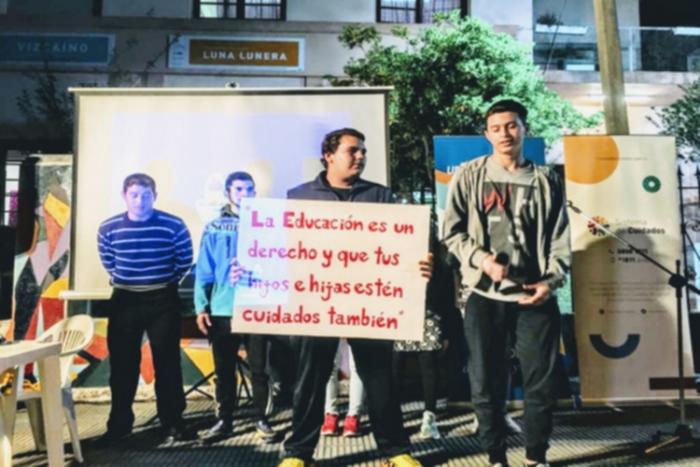 Actividad sobre cuidados del centro de hijos de estudiantes de Soriano