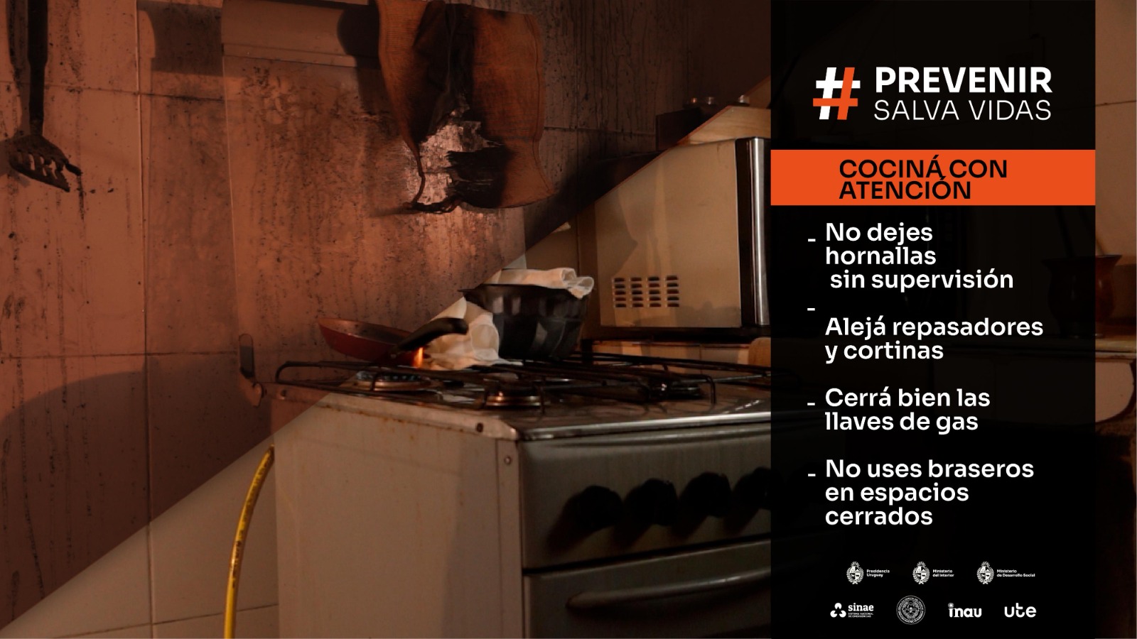 Cocina con atención
