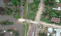 Foto aérea del río Santa Lucía