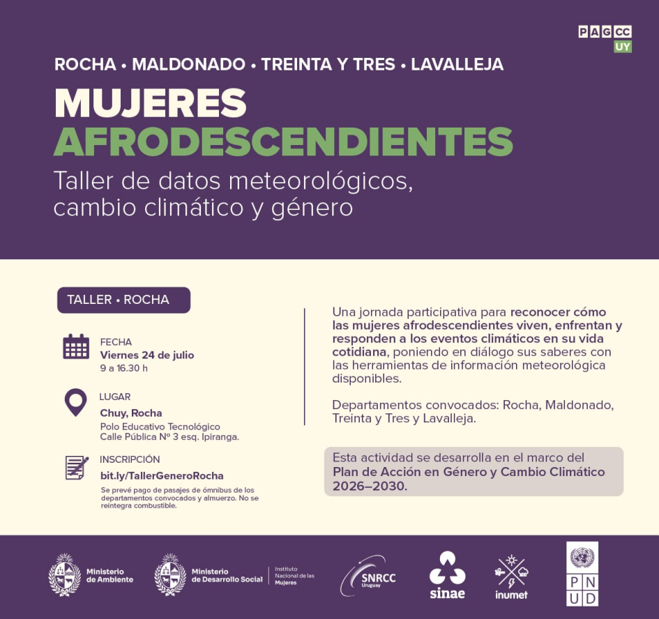 Flyer de difusión para inscripción al taller detallado