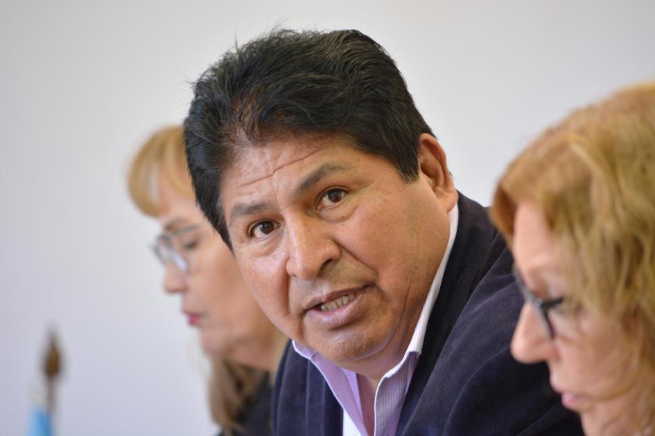 Sr. Dr. Juan Carlos Calvimontes Camargo, Viceministro de Defensa Civil de Bolivia Sr. Dr. Juan Carlos Calvimontes Camargo, Viceministro de Defensa Civil de Bolivia