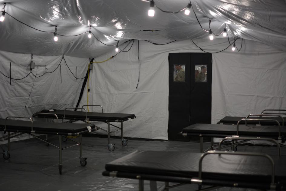 capacitación para el armado y mantenimiento del hospital de campaña desmontable del Sinae capacitación para el armado y mantenimiento del hospital de campaña desmontable del Sinae