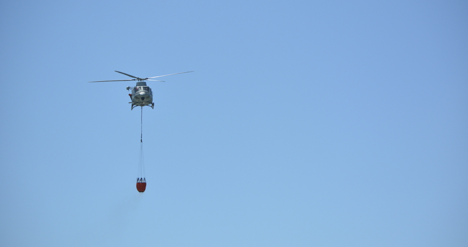 Helicóptero de Armada Nacional en ejercicio final