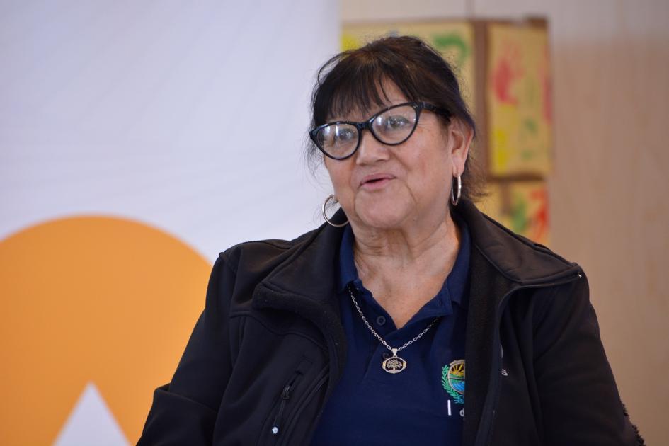 María Davila, integrante del Cecoed de Salto María Davila, integrante del Cecoed de Salto
