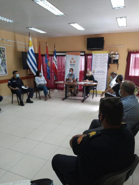 Referentes de la DNE y del Cecoed de San José en el municipio de Ciudad del Plata Referentes de la DNE y del Cecoed de San José en el municipio de Ciudad del Plata