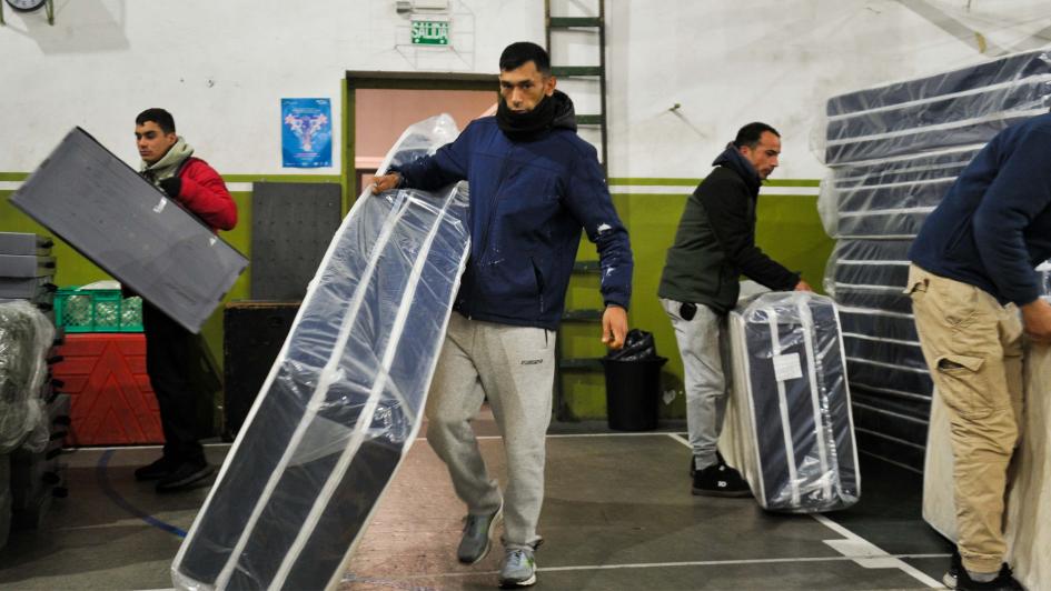 Presidencia: instalación de centro de evacuados