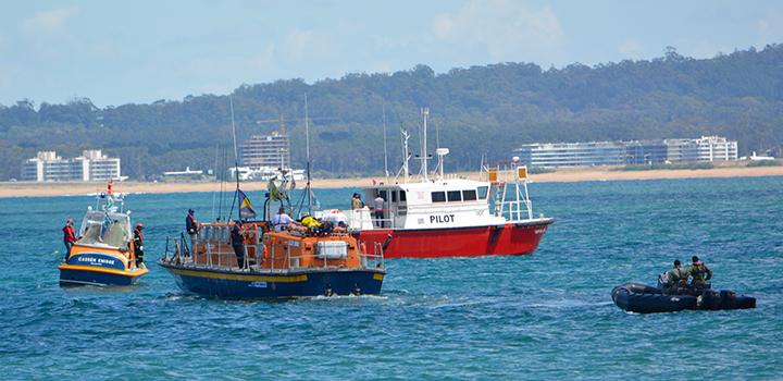 Acciones simultáneas de rescate y evacuación en el marco del simulacro