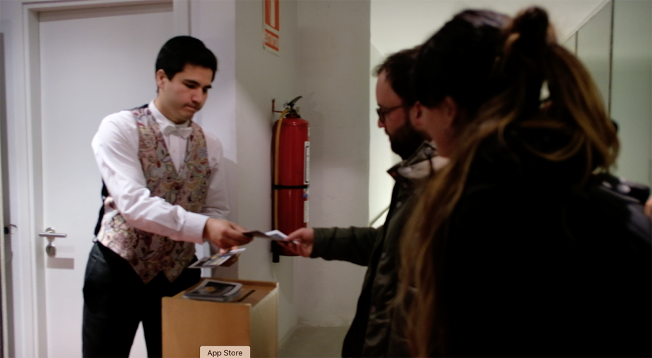 Las proyecciones fueron abiertas y gratuitas Entrando en la sala