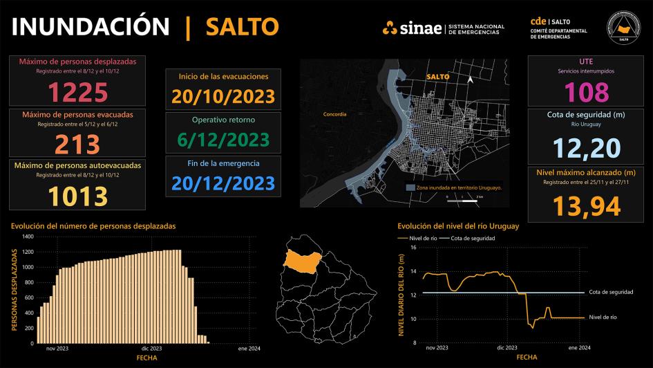 Resumen de la información de Salto