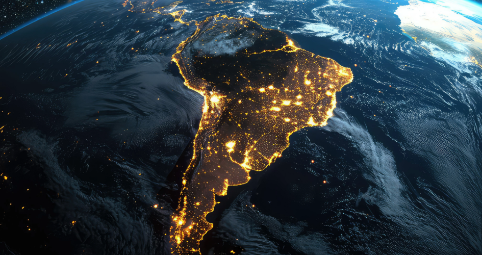 imagen aérea de América del Sur imagen aérea de América del Sur