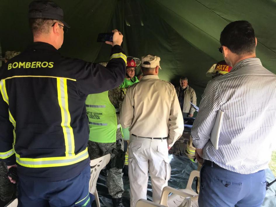 Simulacro en Salinas, Canelones