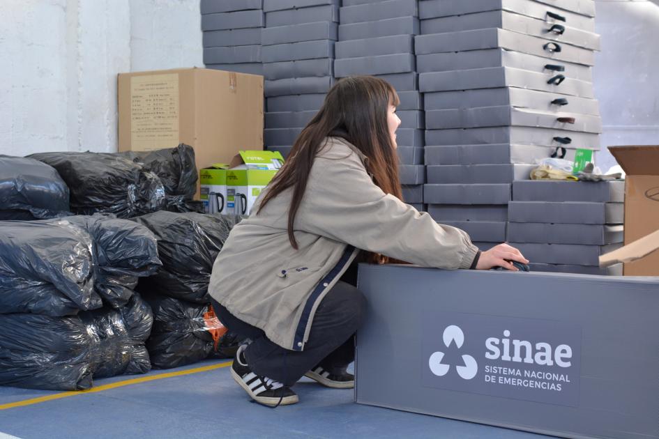 Sinae: instalación de Centro de Evacuados en el club Huracán del Paso de la Arena