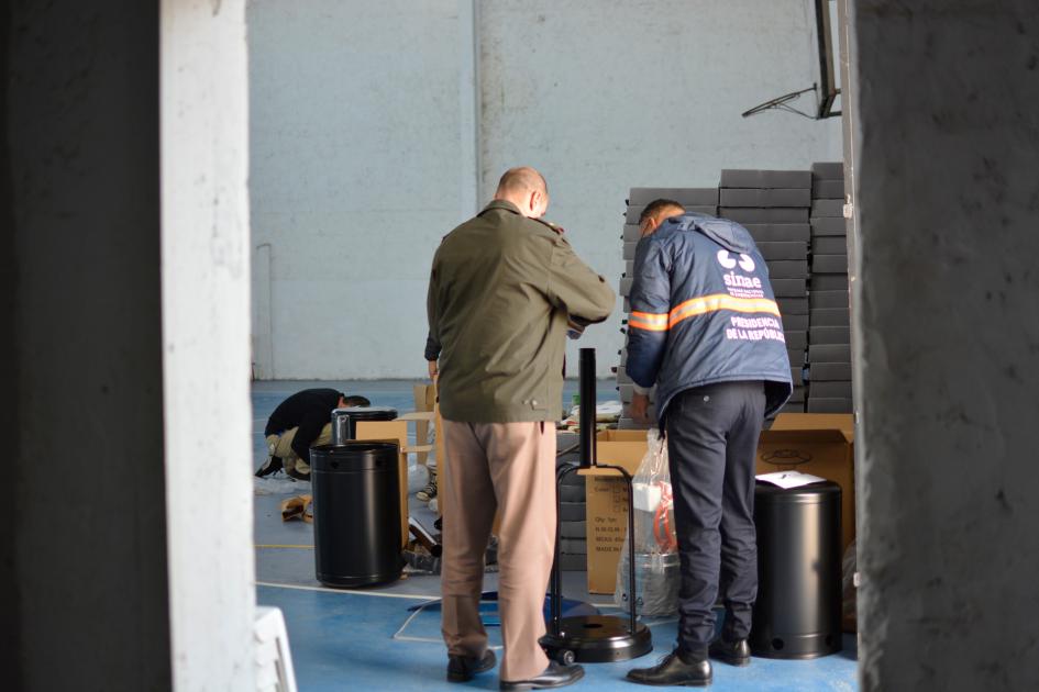 Sinae: instalación de Centro de Evacuados en el club Huracán del Paso de la Arena