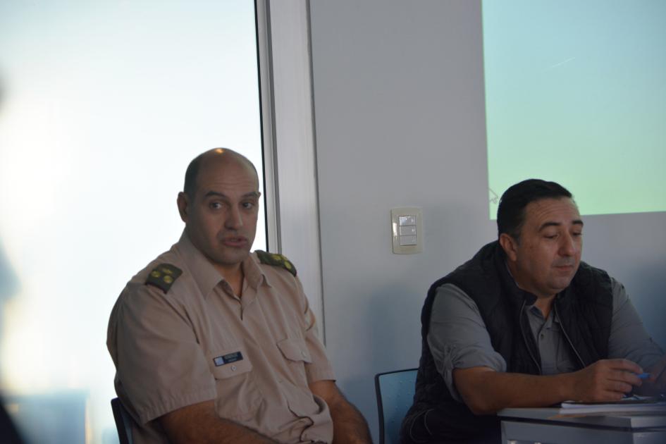 Subdirector operativo y logístico Nicolás González y adjunto a la dirección Ricardo Píriz Subdirector operativo y logístico Nicolás González y adjunto a la dirección Ricardo Píriz