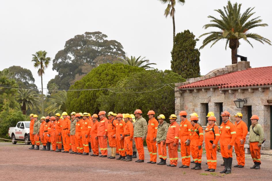 Personal de la Sección de Atención a la Emergencia del Ejército Nacional participantes del curso Personal de la Sección de Atención a la Emergencia del Ejército Nacional participantes del curso
