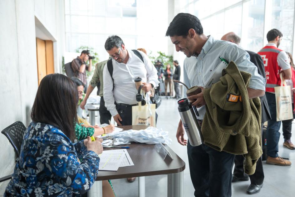 Recepción del evento