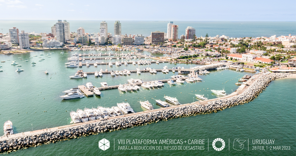 Vista aérea de Punta del Este, sede de la Octava Plataforma Regional