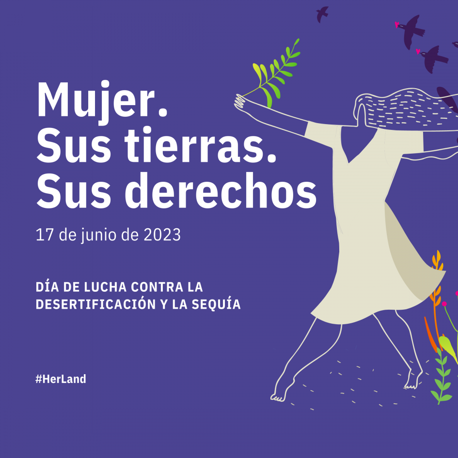 Material promocional: "Mujer. Sus tierras. Sus derechos" 