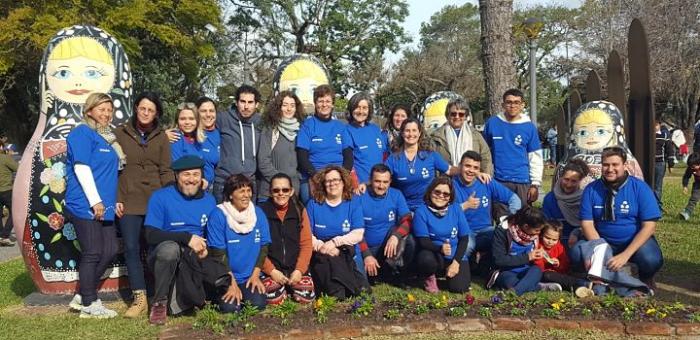 Voluntarios en actividad en San Javier Jóvenes voluntarios