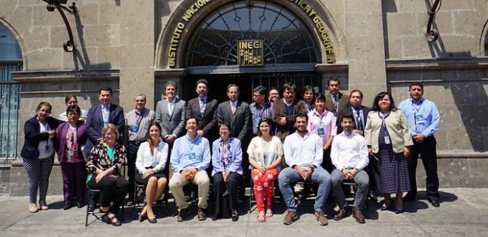 Seminario Protocolos de Gestión de la Información Geográfica en México Fotografía de los participantes en mexico