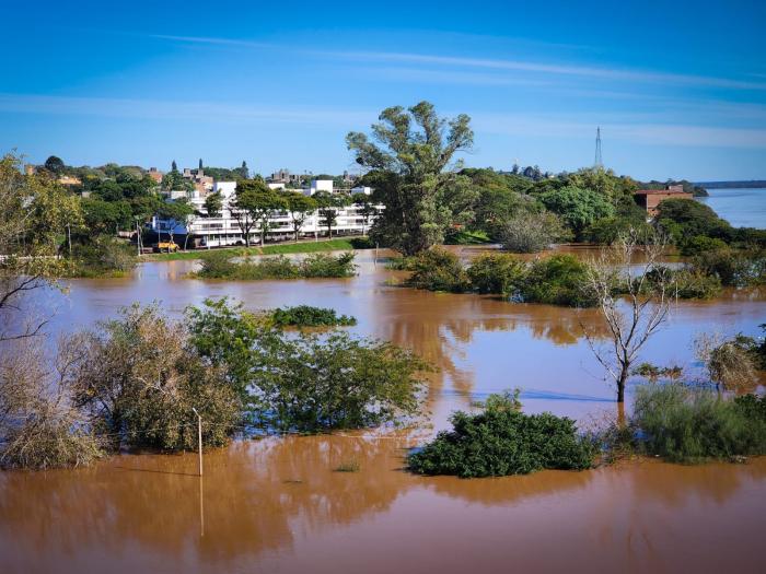 Imagen aérea inundaciones Uruguay mayo 2024
