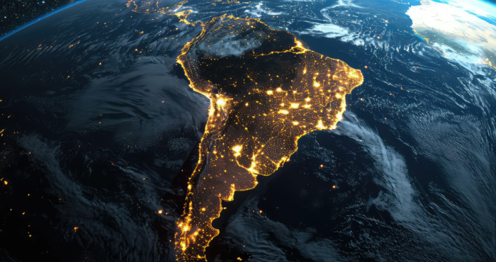 imagen aérea de América del Sur imagen aérea de América del Sur