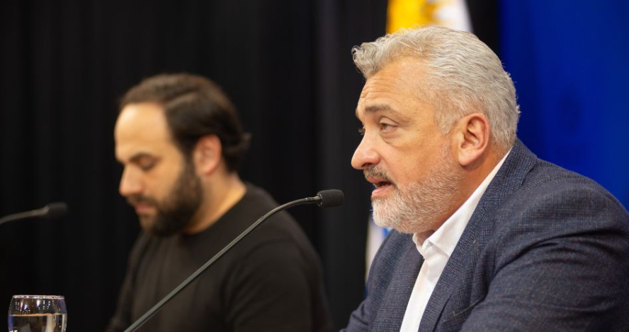 Leandro Palomeque en conferencia de prensa