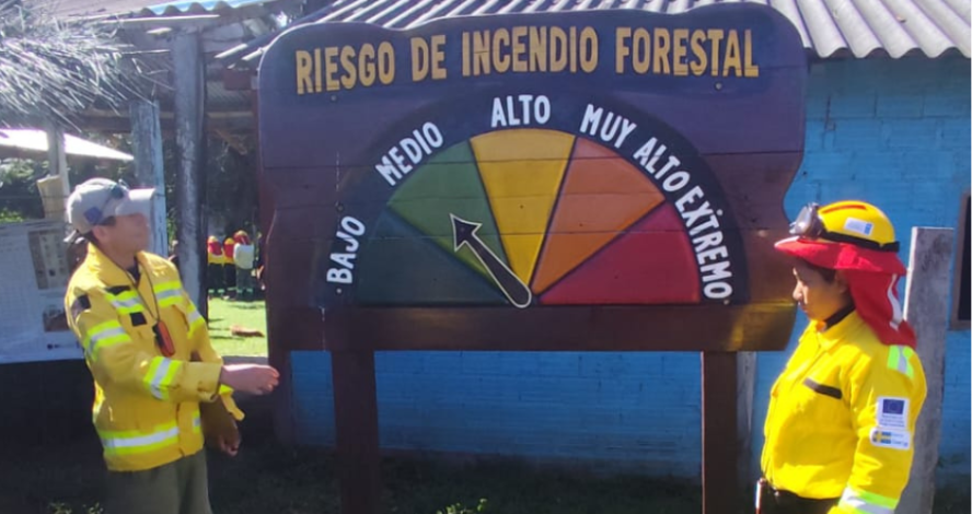 Demostración de Incendios forestales en Bolivia