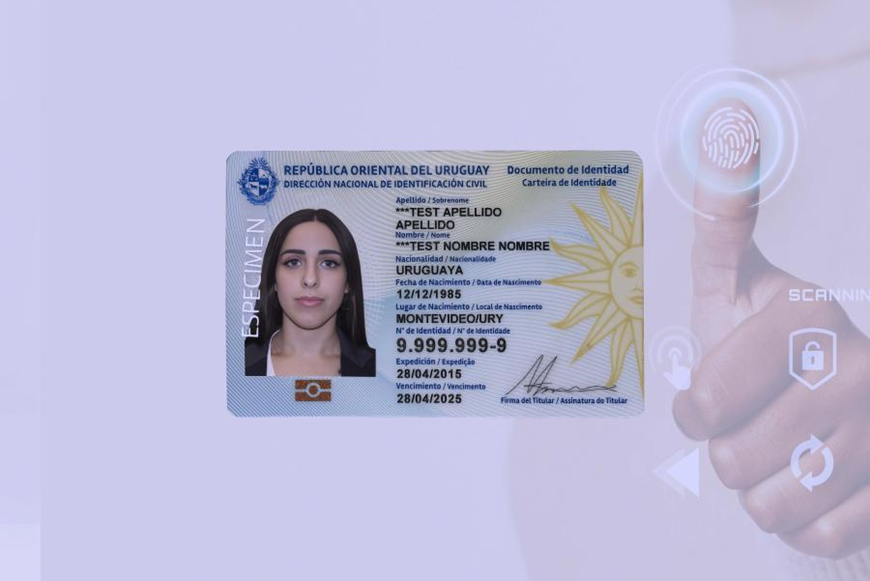 Documento Nacional de Identidad con chip para identificación digital.