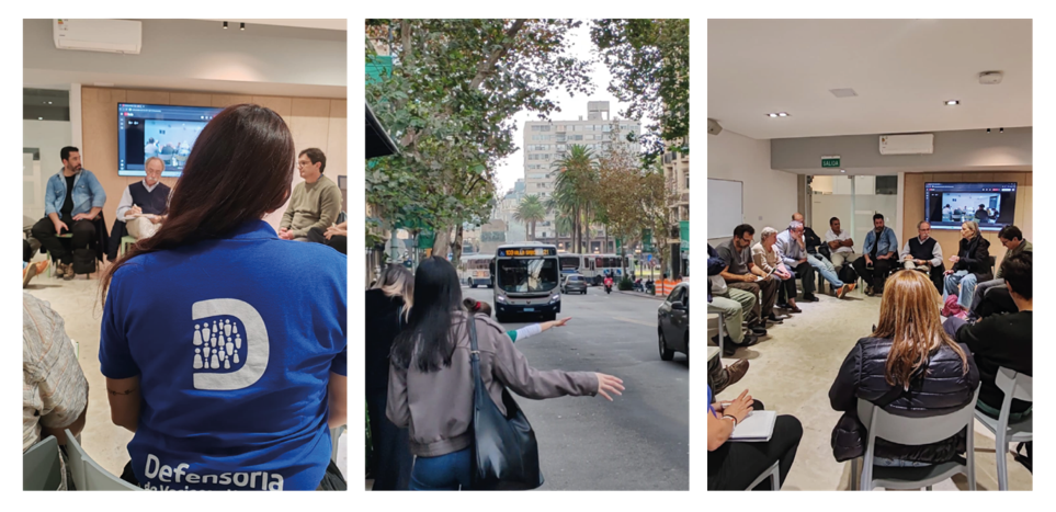 Imágenes tomadas durante el período de la Consulta Pública, donde se mantuvieron reuniones con usuarios del transporte.