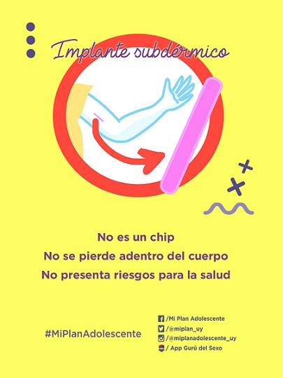 El implante subdérmico no es un chip, no se pierde adentro del cuerpo y no presenta riesgos para la salud.