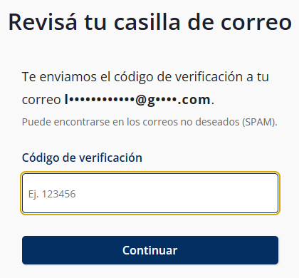 Revisá tu casilla de correo 