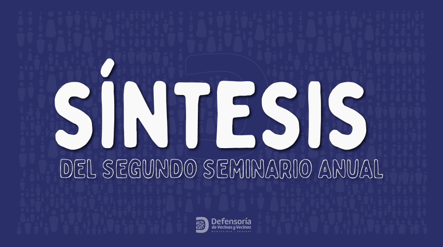 Banner con el título "Síntesis del Segundo Seminario Anual"