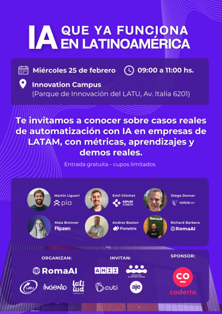 Afiche: IA que ya funciona en Latinoamérica