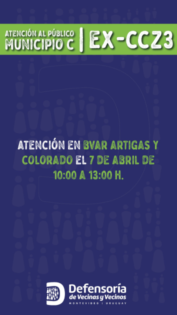 Placa de atención en el Municipio C