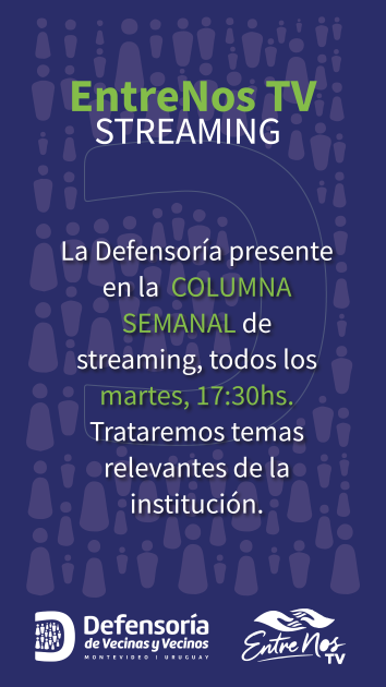 Placa invitación al streaming.