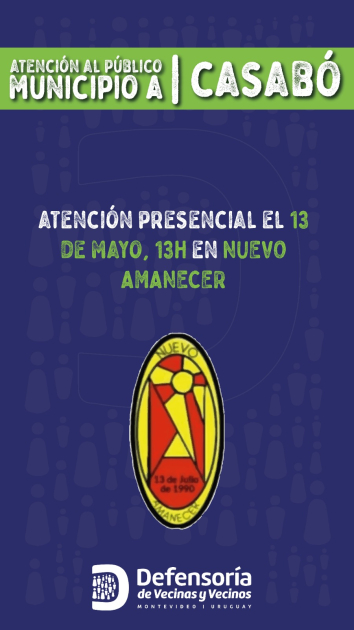 Placa informativa sobre el horario y fecha de atención