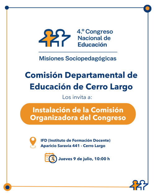 Invitación con los mismos datos del texto.
