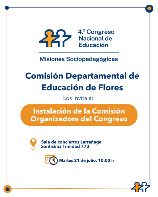 Invitación con los mismos datos del texto.