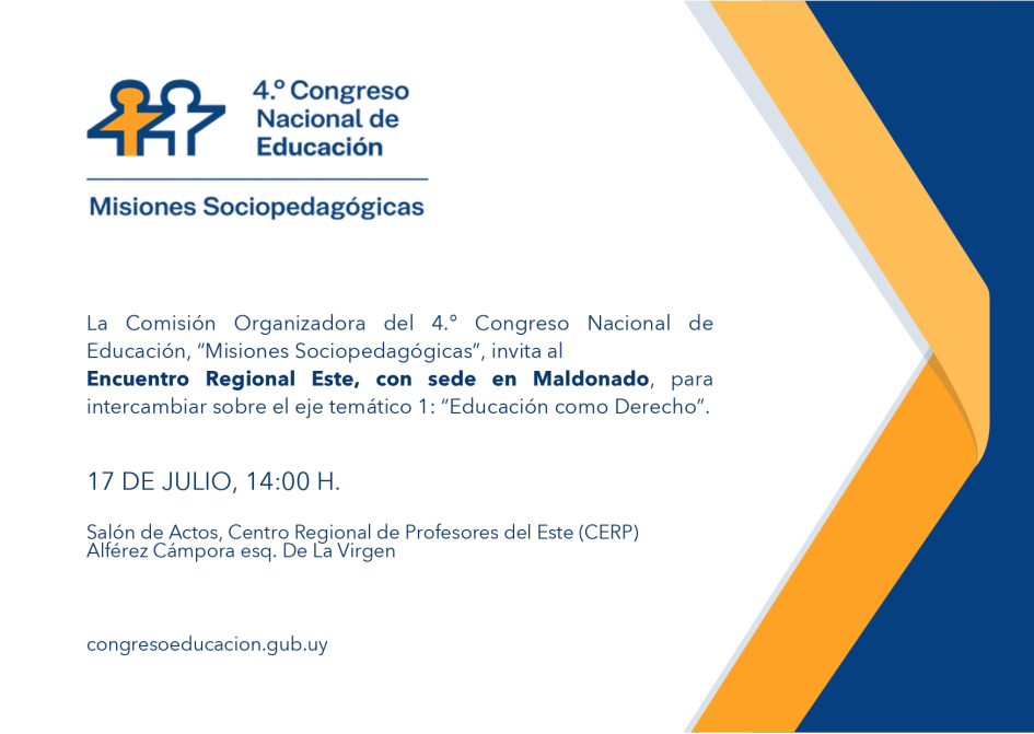 Invitación con los mismos datos del texto.