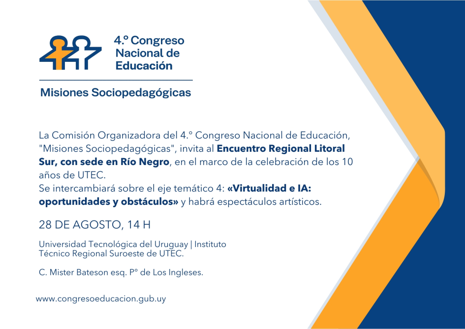 Invitación con los mismos datos del texto.