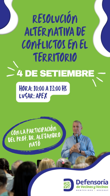 Placa informativa de la actividad de Mediación