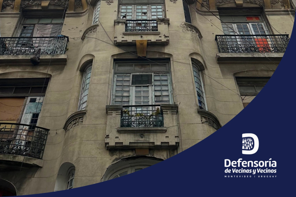 Foto del edificio del desalojo