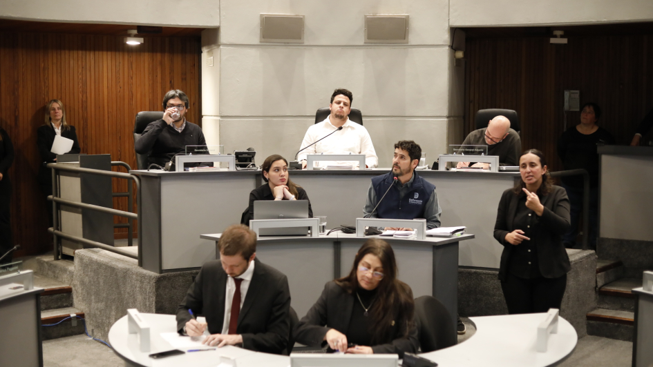 Titular de la Defensoría presentando el Informe Anual